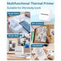 Phomemo T02 Wireless Pocket Thermal Printer Portable Mini Wirelessly BT Connect 203dpi Photo Label Memo List Printing Clearly. 