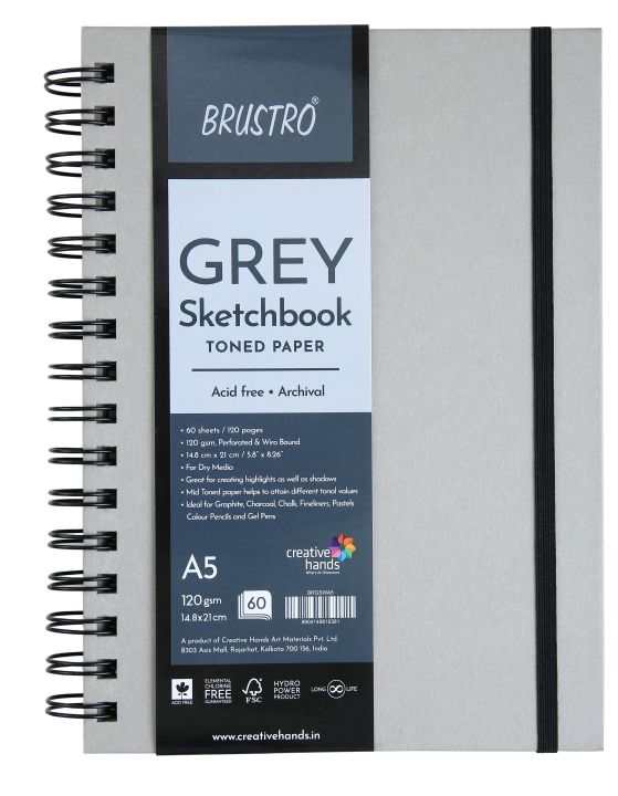 Brustro%20Grey%20Sketchbook,%20Wiro%20Bound,%20Size%20A5%20120%20GSM%20(60%20Sheets)%20120%20Pages%20-%20Image%204