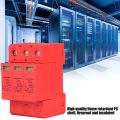Overvoltage Protection 3P DC Power Protector 20KA 1000VDC Voltage Arrester Device Lightning Protection Arrester House Protection. 