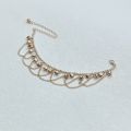 【Free shipping】 Fashion Lady High Heel Style Personalized Chain Anklet Adjustable Bohemian Wave Fringe Bell Anklet Luxury Shoe Accessories Women Girls.