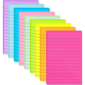 KitabKalam Lined Sticky Notes Pads 4*6 inch (5 Bright Assorted Colors). 
