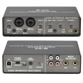 Professional 24Bit 192KHz Audio Interface 2 Input Sound Card for Electric Guitar Loopback External Studio PC Recording. 