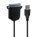 ZOROOM USB → printer parallel port 36pin male conversion cable Black. 
