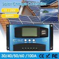 High Efficiency Digital Display MPPT Solar Charge Controller 30A 40A 100A Protects Battery Solar Control Panel 12V/24V Power Controller Home Use. 