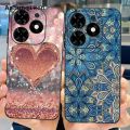 Ashunqiwen Cover For Tecno Spark Go 2024 BG6 Case Luxury Flower Girl TPU Soft Cover For Spark Go 2024 Pop 8 6.6 Phone Case Coque. 