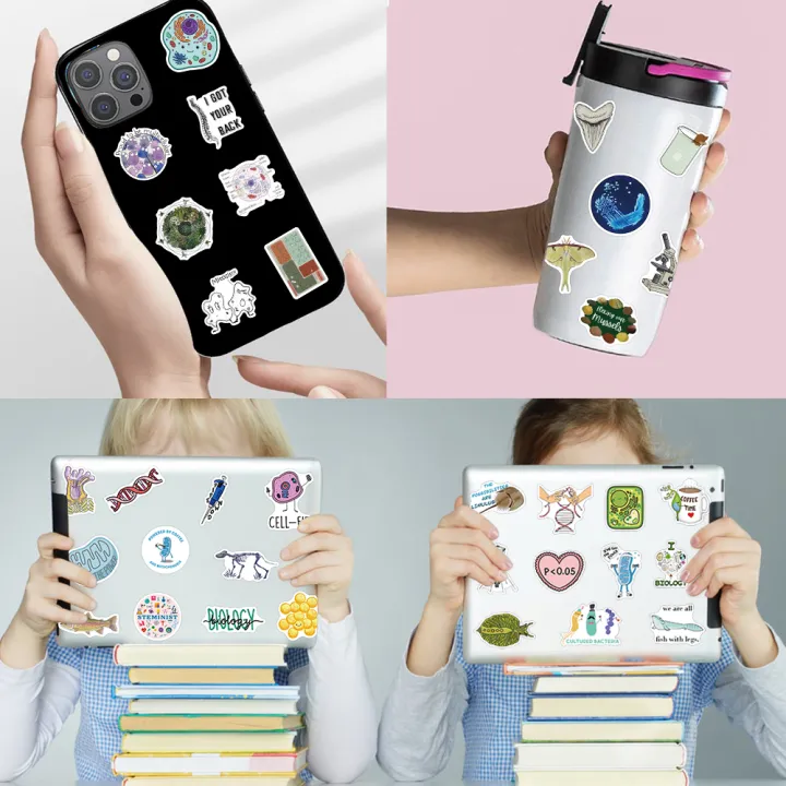 HOT%20BeliefMelief%20New%20style%2050/100pcs%20Biology%20Stickers%20Funny%20Aesthetic%20Decals%20Vinyl%20Waterproof%20Laptop%20Luggage%20Fridge%20Stationery%20Scrapbook%20Phone%20Sticker%20-%20Image%203