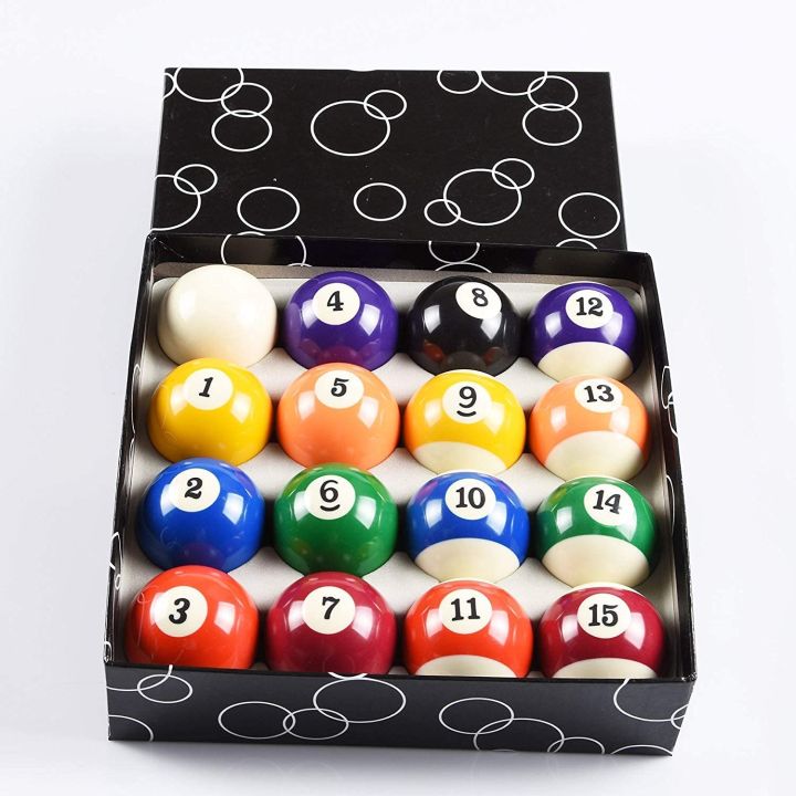 Pool Ball Set -16 Balls Size - 52.5mm | Billiard Ball Complete Set
