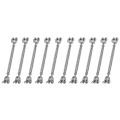 NXFDSIOZ 10X 304 Stainless Steel Rigging Screw Closed Body Jaw Jaw Turnbuckle 7/32 inch Thread. 