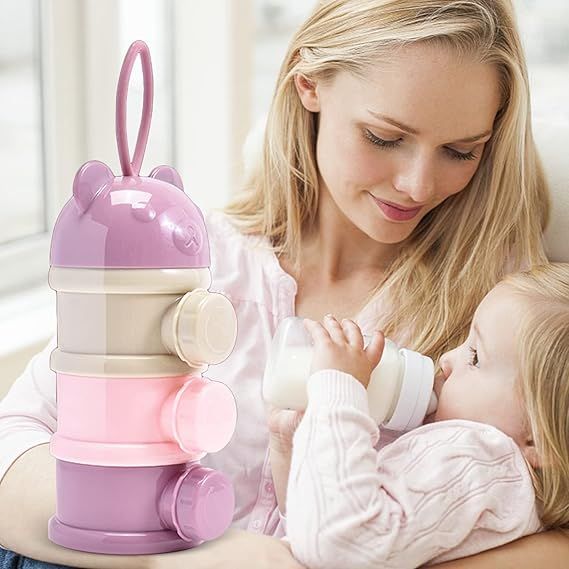 Formula Powder Container With Divider 3 Layer Baby Formula Container formula powder pots baby milk powder ...