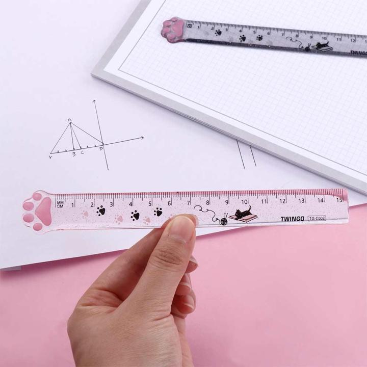 Novelty%20Students%20Stationery%20Plastic%20Kids%20Gifts%20Painting%20Scale%20Ruler%20Straight%20Ruler%20Cats%20Claw%20Ruler%20Measuring%20Ruler%20-%20Image%203