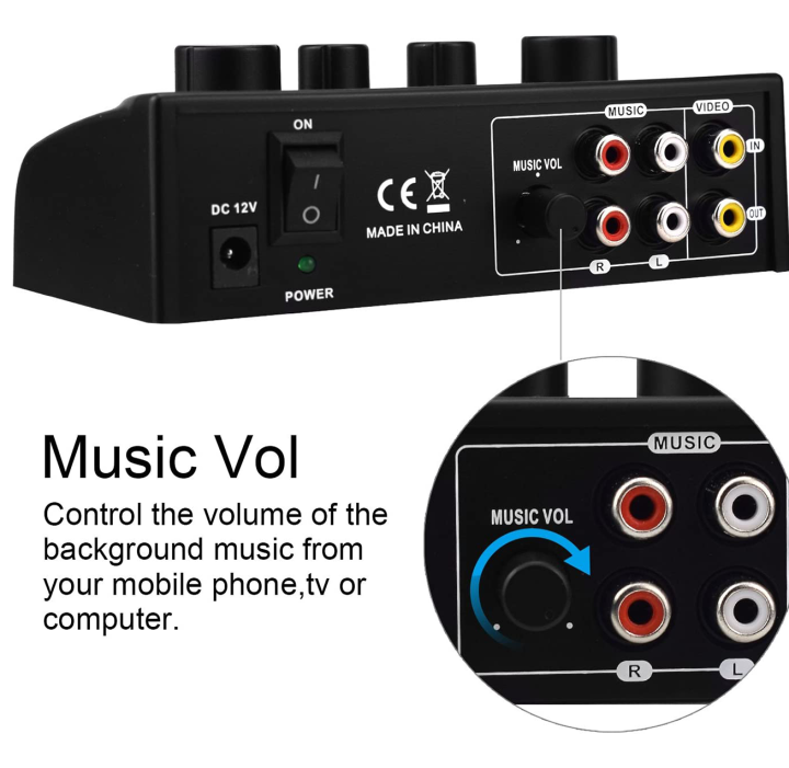 Portable%20Karaoke%20Mixer,Professional%20Digital%20Audio%20Sound%20Karaoke%20Machine%20Echo%20Mixer%20System%20for%20Family%20Party%20Entertainment,%202%20Mic%20Inputs%20for%20TV/PC%20&%20Amplifier%20-%20Image%205