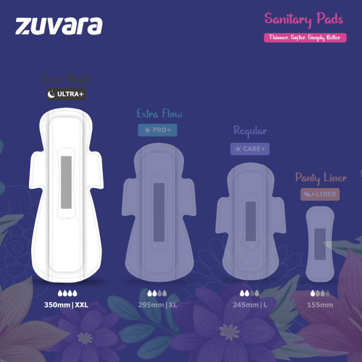 Zuvara%20Sanitary%20Pads%20-%20XXL%20-%20350%20mm%20(Pack%20of%2018)%20-%20%20Ultra+%20-%20Image%204