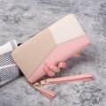 MRK3C Sales promotion Leather PU card holder wallet long ladies zipper fashion wallet handbag coin clip wallet. 