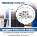WPF22A 2Pin Refrigerator Refrigeration Thermostat w 30cm Metal Cord. 