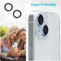 Metal Ring Camera Lens Protector For iPhone 15 by Panchakumari Mobile hub. 