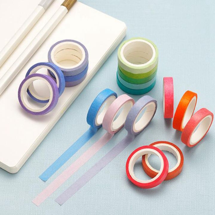 120%20Pcs%20Basic%20Solid%20Color%20Washi%20Tape%20Rainbow%20Masking%20Tape%20Decorative%20Adhesive%20Tape%20Sticker%20Scrapbook%20Diary%20Stationery%20-%20Image%202