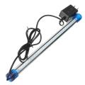 US Plug blue shell section 3W 30cm fish tank light 2835 27smd AC220V with flat head plug Blue-White. 