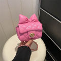Mini Designer Luxury Shoulder Bag Toddler Princess Baby Girls Pink Bow Handbag Little Girl Cute Crossbody Purse Creek. 