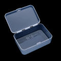 Plastic storage box Organized Transparent Plastic Transparent display case Multipurpose Square  square box for Home organization Jewelry display Craft storage Office supplies Travel storage. 