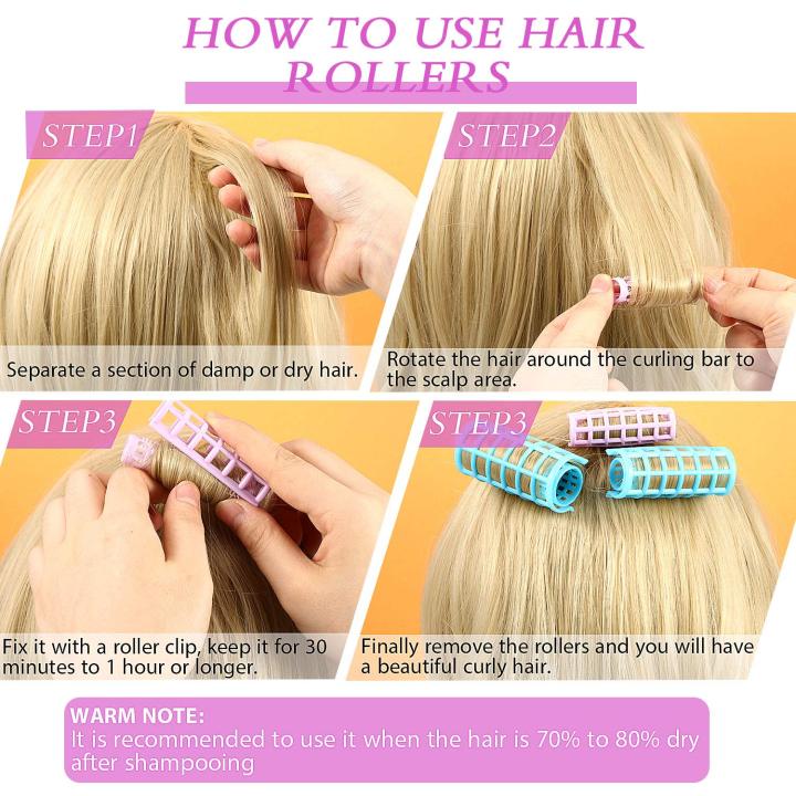Spunky%20Addons%2010Pcs%20Plastic%20Hair%20Rollers%20Self%20Grip%20Rollers%20Hair%20dressing%20Curlers%20-%20Image%204