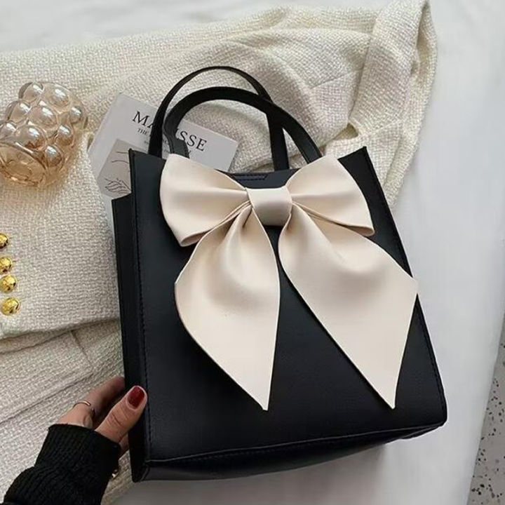 Large%20Capacity%20Bow%20Bag%20Women's%20Fashion%20Handbag%20Versatile%20One%20Shoulder%20Tote%20Bag%20Creek%20-%20Image%204