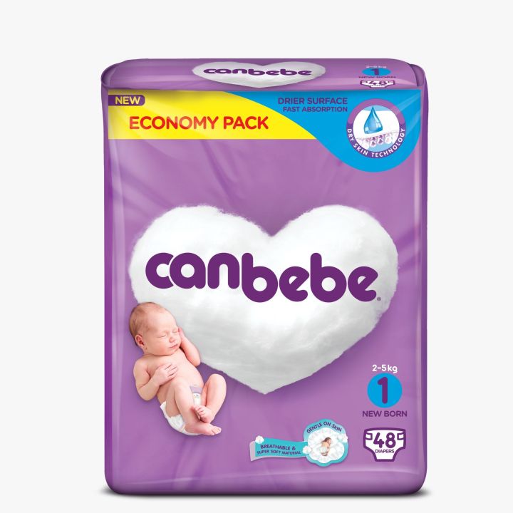 Canbebe Super Confert Dry NewBorn 48 Pcs