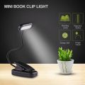 Bedside Lamp Adjustable LED Book Light Flexible Eye Protection Clip-On Lamp Mini 360 Degree Rotation Reading Table Lamp Study. 