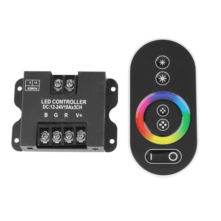 30A RGB RF Remote Control DC 12V 24V 3Channelx10A 360W/720W Controller for LED Strip Light Accessoires SMD 5050