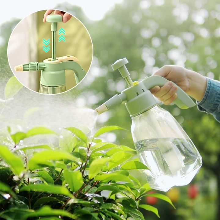 New Plastic Watering Can Garden Tools Manual Air Pressure Spray Bottle ...