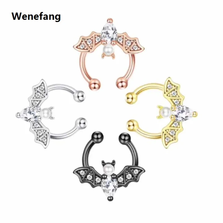 Wenefang%201PCS%20Bat%20Nose%20Ring%20Septum%20Jewelry%20Non%20Piercing%20C%20shape%20Nose%20Ring%20Septum%20Cuff%20Earring%20Rook%20Faux%20Nose%20Piercing%20Clip%20On%202023%20-%20Image%204