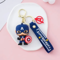 Accessories Point Marvel Captain America  Cartoon Key Chain Cosplay Keyring For Bag Key Holder Unisex. 