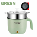 Relax Comfort Multifunctional Electric Cooker | 1.8L Mini Hot Pot with Electric Heating | Home Momo Steamer, Multifunction Electric Mini Cooking Pot, Frying Pan Electric Cooker, Rice Cooker, Momo Maker, Travel-Friendly Cooker | Relax comforts. 