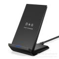 Cross-border new 15W wireless charger desktop vertical mobile phone holder wireless fast charger can print logo. 