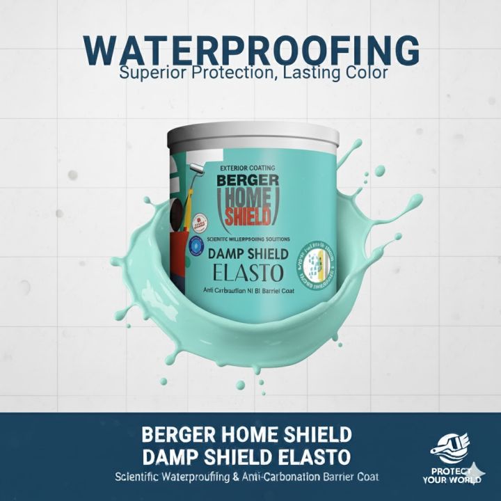 Berger Home Shield Elasto ( For Crack Bridging And Waterproofing Solutions )