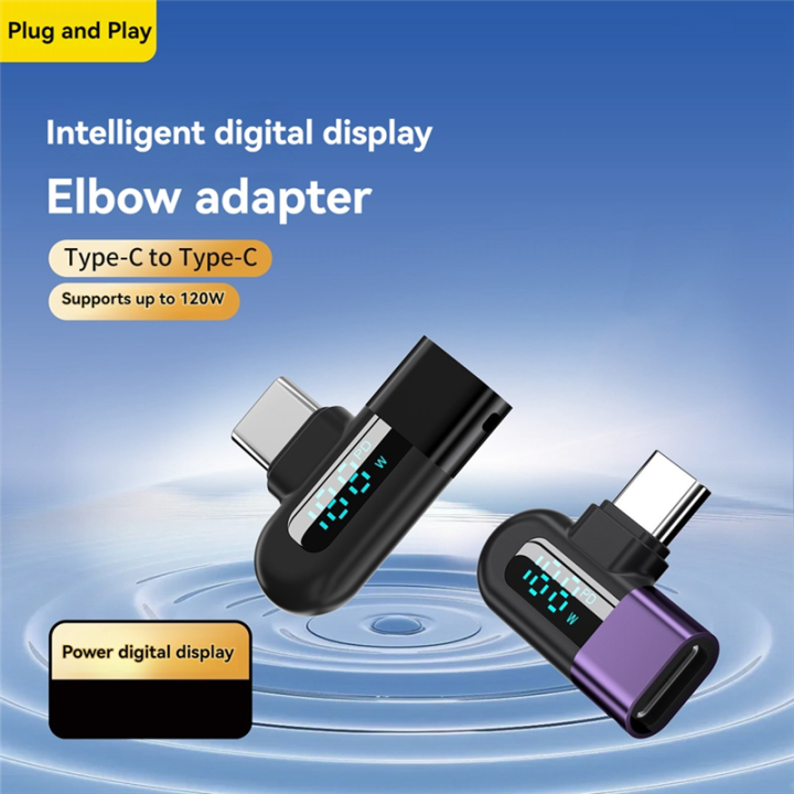 6A%20Digital%20Display%20Type%20C%20to%20Type%20C%20OTG%20Adapter%20for%20120W%20Fast%20Charging%20USB%20C%20Cable%20USB2.0%20Connector%20Black%20-%20Image%206