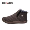 DEKABR New Men Snow Boots Waterproof Non Slip Wear Resistant Light Weight Comfortable Winter Ankle Thick Warm Shoes For Men. 