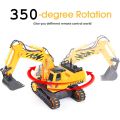 Remote Control Excavator Toy, Digger Hydraulic Construction Vehicles RC Trucks Toys For Boys Girls Kids ( 3-10 Year). 