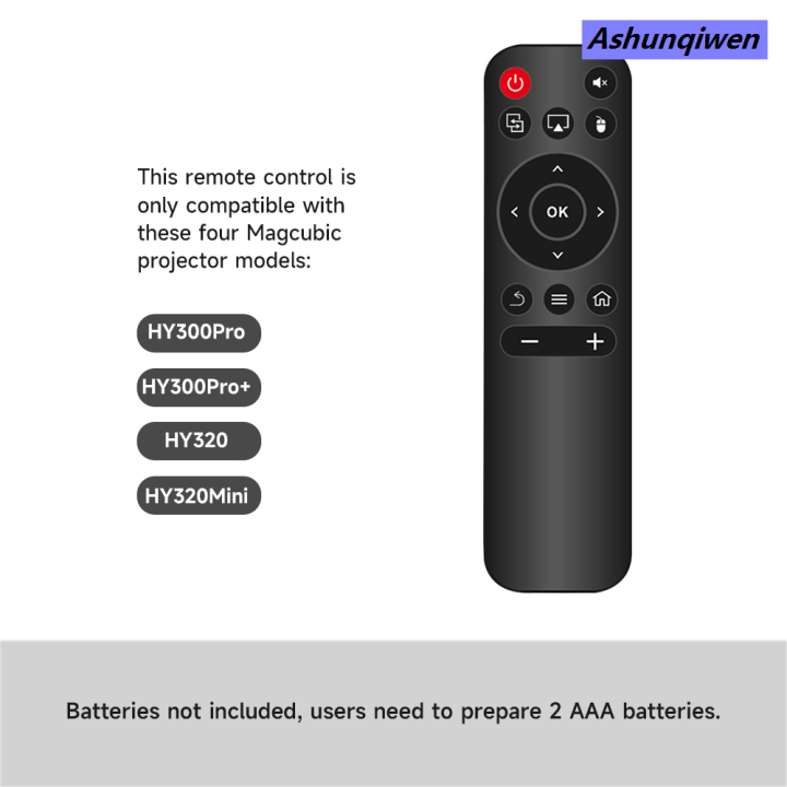 Ashunqiwen Original Magcubic Projector Remote Control Replacement IR ...