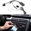 OYPFXMI Car Wireless Bluetooth Audio Adapter Handsfree MIC AUX Cable MFD2 RNS2 for 18Pin for Golf. 