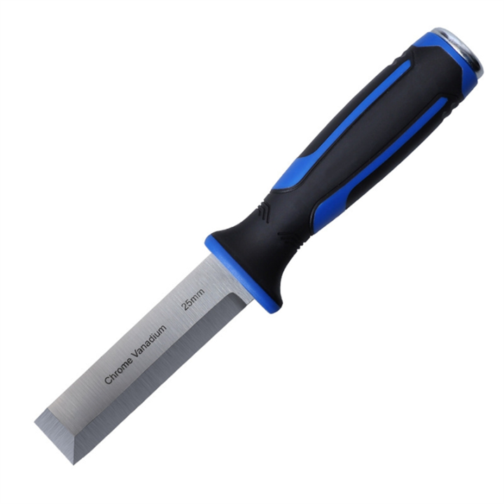 Right Angle Corner Chisel, Chrome-Vanadium Steel With TPR Handle, For Woodworking Slotting & Cutting