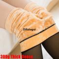 Difutagui Women Winter Leggings Warm Tights Translucent Pantyhose Stockings Original Fleece Ladies Thermal Wool Pants Elastic High Waist Socks. 
