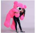 Hot Pink Teddy Bear Stuffed Toy - Large 3ft. 