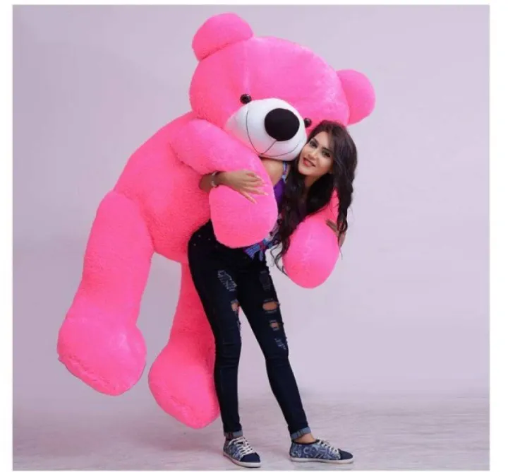 Hot%20Pink%20Teddy%20Bear%20Stuffed%20Toy%20-%20Large%203ft%20-%20Image%206