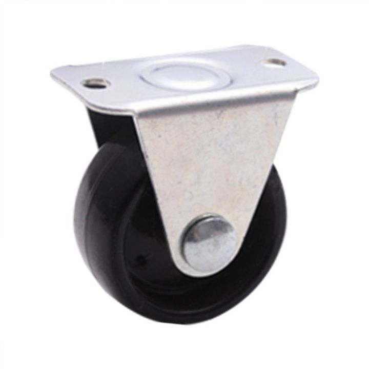 4Pcs%20Low%20Profile%20Black%20Rubber%20Caster%20Wheels%20Small%20Trolley%20Wheels%201''%20Fixed%20Castors%20Workbench%20-%20Image%204