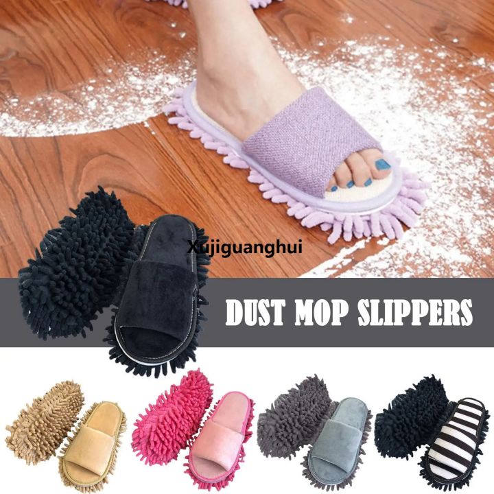 Xujiguanghui%201%20pair%20Washable%20Microfiber%20Dust%20Mop%20Slippers%20Lazy%20Quick%20Floor%20Home%20Tools%20Bathroom%20Shoes%20Cleaning%20Home%20Slipper%20Cleanning%20Cle%20A1A1%20-%20Image%203