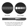 Rechargeable Pen Lights with Pupil Gauge & Ruler for Nurses Doctors, Echargeable, 2Pcs. 