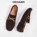DEKABR Size 38~48 New Men Loafers Moccasins Casual Genuine Hide Shoes Fashion Men Slip on Driving Shoes Summer Style For Men. 