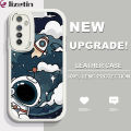 Jizetin for Realme X2 / Realme XT / OPPO K5 Back Cover Cloud Astronaut PU Leather For Girls Boys Soft Phone Case. 