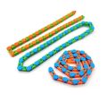 2pc 24 Links Wacky Tracks Toy Snake Click Snap Fidget Toy Chain Link Fidget Sensory Toy Snake Puzzles Gift for Kid Stress Relief. 