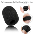 30 Pack Foam Microphone Windscreen,Mini Size Lapel Headset Mic Foam Covers for Headset Microphone Durable Easy Install Easy to Use. 